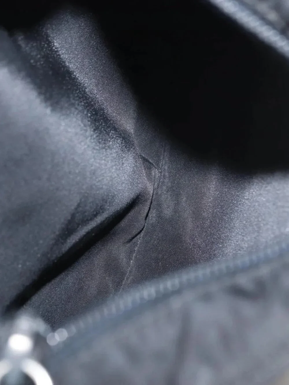 PRADA Shoulder Bag Nylon Black Silver Auth - Picture 14 of 16